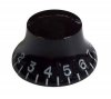 Knob guitar LES Paul style black/clear